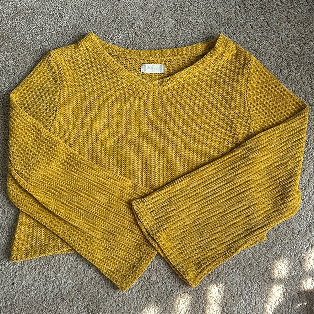 Altar’d State Yellow Sweater, SIZE SMALL